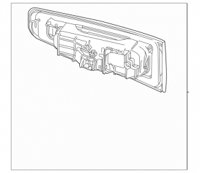 Фонарь внутренний дверь багажника правый Mercedes X167 GLS 450 580 24-26