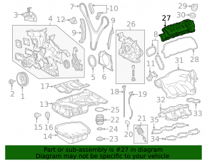 Крышка клапанов задняя 3.5 2GR-FE Lexus ES350 07-12