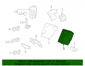 Keyless Entry Control Module Chevrolet Volt 16-18