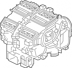 Печка в сборе Infiniti QX50 20-25 2-х зонный климат