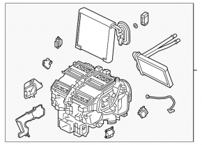 Печка в сборе Infiniti QX50 20-25 2-х зонный климат