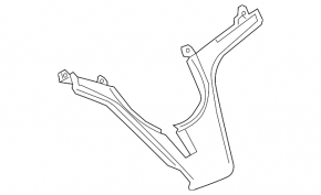 Накладка руля Chevrolet Volt 11-15 графит