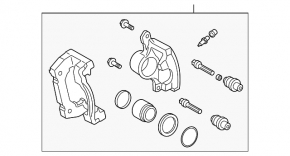 Суппорт в сборе передний правый Lexus IS250 06-08
