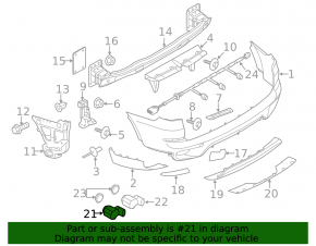 Парктроник передний внутренний BMW X5 E70 11-13 без кольца