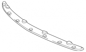 Губа переднього бампера Lexus LS600h 08-10