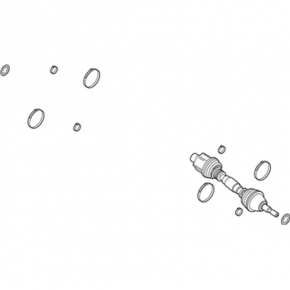 Привод полуось передняя правая Ford Edge 19-24 2.0T AWD