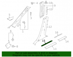Накладка порога передняя правая наружняя Mazda CX-7 06-12