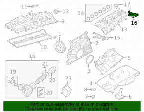 Кронштейн впускного коллектора задний BMW X5 G05 19-23