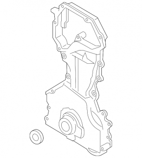 Передняя крышка двигателя Nissan Rogue Sport 17-23 с крышкой VTC