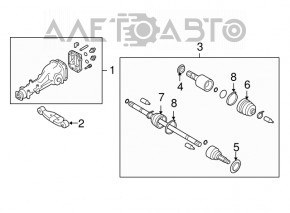 Подушка заднего редуктора Subaru b9 Tribeca