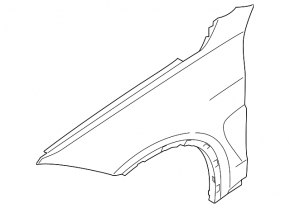 Крило переднє ліве BMW X5 F15 14-18