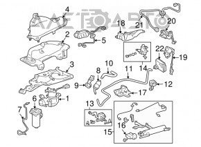 Датчик высоты кузова передний правый Lexus RX300 RX330 RX350 04-09