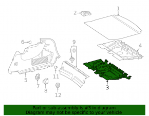 Поддон багажника Mercedes A-class V177 19-22