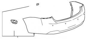Бампер задний голый Chevrolet Impala 14-20