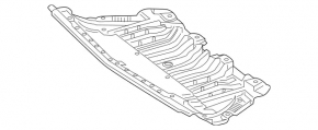 Захист переднього бампера центральний Mercedes W213 E 300/350/400/450 17-23 RWD