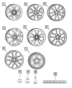 Гайка колесная d21 M14x1.5 Dodge Durango 11-26 тип 1