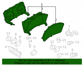 Щиток приборов Subaru Outback 23-24 Limited, Premium, Sport, Touring