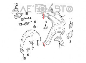Четверть крыло задняя левая Mercedes W164 ML