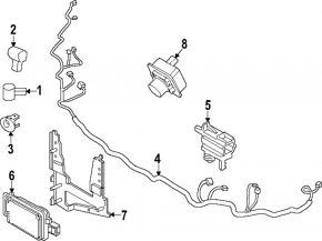 Проводка переднего бампера Ford Escape MK4 23-26 под ПТФ