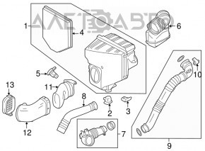 Корпус воздушного фильтра BMW X3 F25 13-17 2.0T