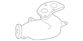 Колектор випускний лівий Subaru Impreza WRX GH 08-14 2.5T