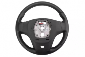 Руль голый Chevrolet Volt 11-12 кожа, черный, без кнопок, трещины и потертости на коже