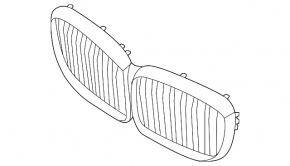 Решетка радиатора BMW X5 G05 24-26 хром