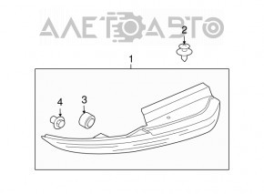 Катафот заднего бампера правый Subaru b9 Tribeca