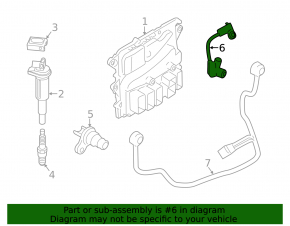 Датчик положения коленвала BMW 5 F10 13-16 3.0T