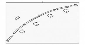 Накладка крыши левая Mazda 6 14-21