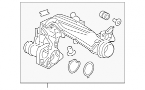 Патрубок Honda Civic X FC/FK 16-21 5D 1.5T