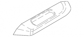 Накладка обшивки арки багажника правая VW Tiguan 18-24 черная под 3 ряда