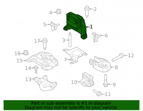 Подушка двигателя правая Ford Escape MK3 13-19 2.5 2.0T