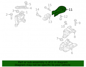 Подушка двигателя задняя Mazda CX-50 23-26 2.5T