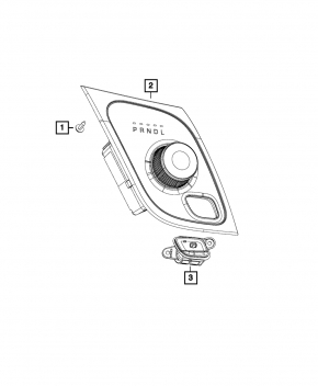 Кнопка паркинга Chrysler Pacifica 17-26
