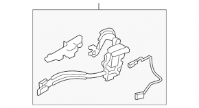 Замок двери передней правой Hyundai Veloster 12-17 keyless
