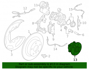Ступица передняя левая BMW 2 F44 20-24 AWD