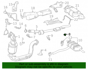 Кронштейн выпускной трассы центральный Mercedes H247 GLA 20-26