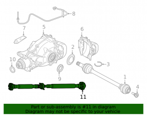 Карданный вал кардан задний BMW X5 G05 19-23 3.0T AWD с муфтой