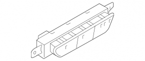 Кнопки памяти сиденья переднего правого Audi A6 C8 19-24 хром