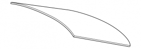 Стекло заднее Lexus ES300h ES350 13-18