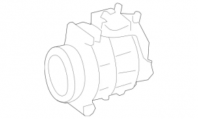 Компресор кондиціонера Mercedes X164 GL 08-12 320/350d під задній клімат