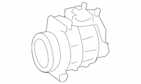 Компресор кондиціонера Mercedes X164 GL 08-12 320/350d під задній клімат