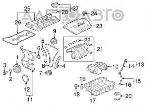 Крышка клапанная Mitsubishi Outlander 14-20 2.4
