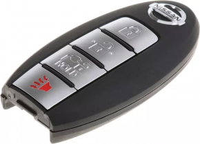 Ключ smart key на 4 кнопки Nissan Leaf 13-17