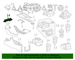 Индикатор положения АКПП Toyota Highlander 20-26