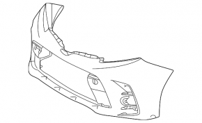 Бампер передній голий Toyota Sienna 18-20