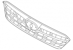 Решетка радиатора grill Subaru Impreza 20-23 GK без молдинга и эмблемы