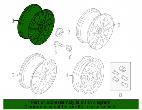 Диск колесный R18 Ford Escape MK3 13-19 тип 3 бордюрка