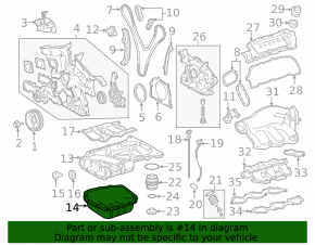 Поддон масляный 2GR-FXE Lexus RX450h 10-15